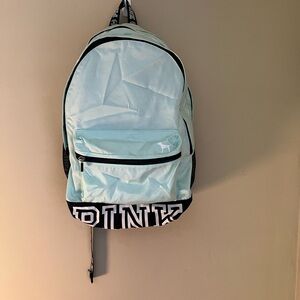 VINTAGE PINK Victoria's Secret Light Blue Backpack